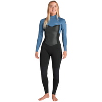 Womens Nuwave Surflite 3/2mm Back Zip Fato De Mergulho